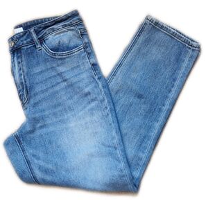 Vervet High Waisted Medium Blue Straight Leg Denim Jeans, 29